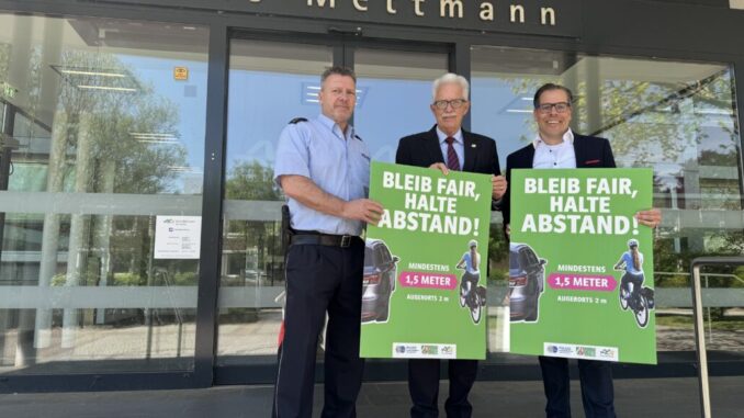 Heiner Mies Landrat Thomas Hendele und Sascha Becker