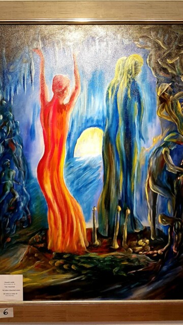 Abschied | 115x85 cm
Öl auf Leinwand m. Rahmen / Blattsilber
480 Euro