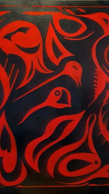 Rote Symbole | 105x85 cm
Öl auf Leinwand m. Rahmen
350 Euro