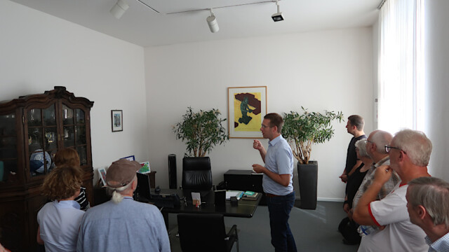 Im Büro des Bürgermeisters. Foto: Christian Zimmer