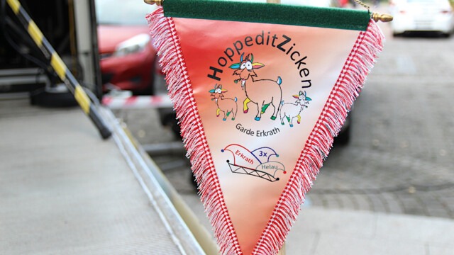 Wimpel der HoppeditZicken. Foto: Christian Zimmer
