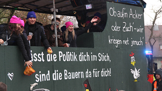 Die Hubbelrather Landjugend im Umzug. Foto: Christian Zimmer