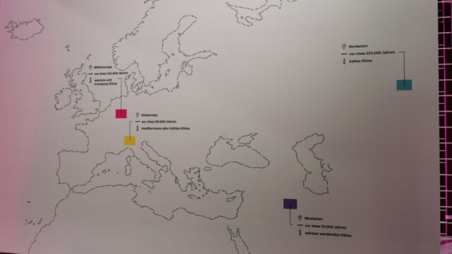 Abstammungsorte der vier Neanderthalerinnen. Foto: Ria Garcia