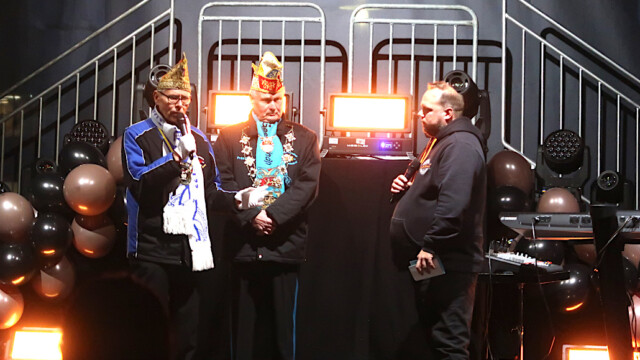 Die Organisatoren Werner Scheter (Die Letzten Hänger), Udo Wolffram (Große Erkrather KG) und Lutz Kraft (Lumi Event). Foto: Christian Zimmer