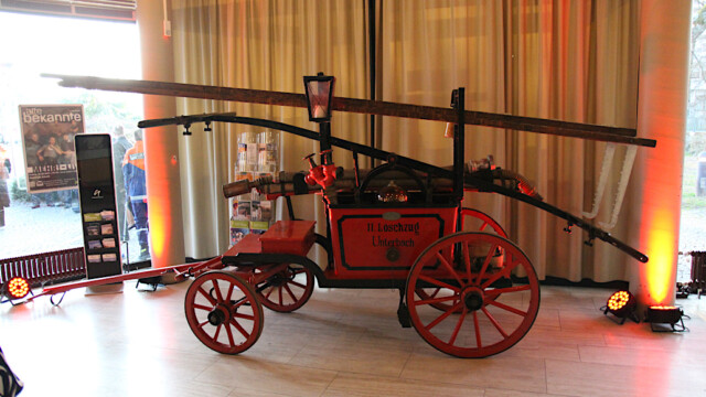Historische Löschspritze. Foto: Christian Zimmer