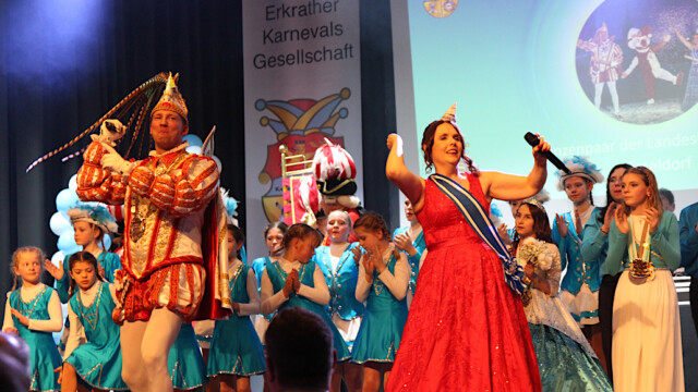 Das Prinzenpaar der Landeshauptstadt Düsseldorf Marcus I. und Venetia Nicole. Foto: Christian Zimmer
