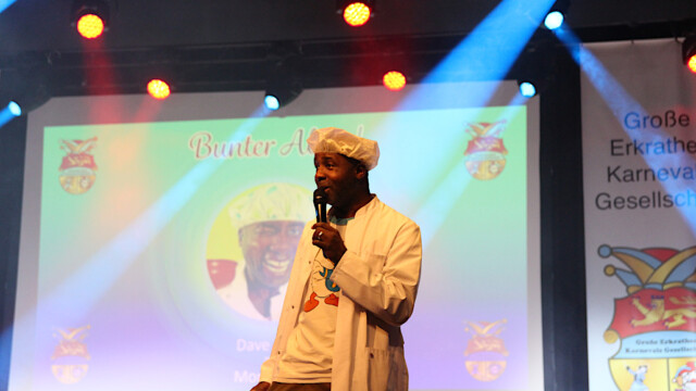 Auftritt Dave Davis alias Montombo. Foto: Christian Zimmer