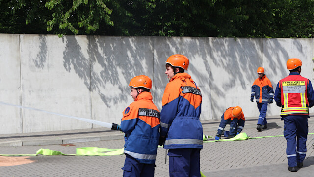 Übung der Jugendfeuerwehr. Foto: Christian Zimmer